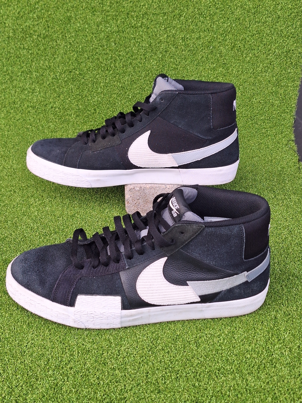 Nike SB Zoom Blazer Mid Premium Mosaic Pack Black/Wolf Gray Men's Size 14